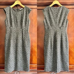 Calvin Klein Gray/Black Cheetah Print Dress